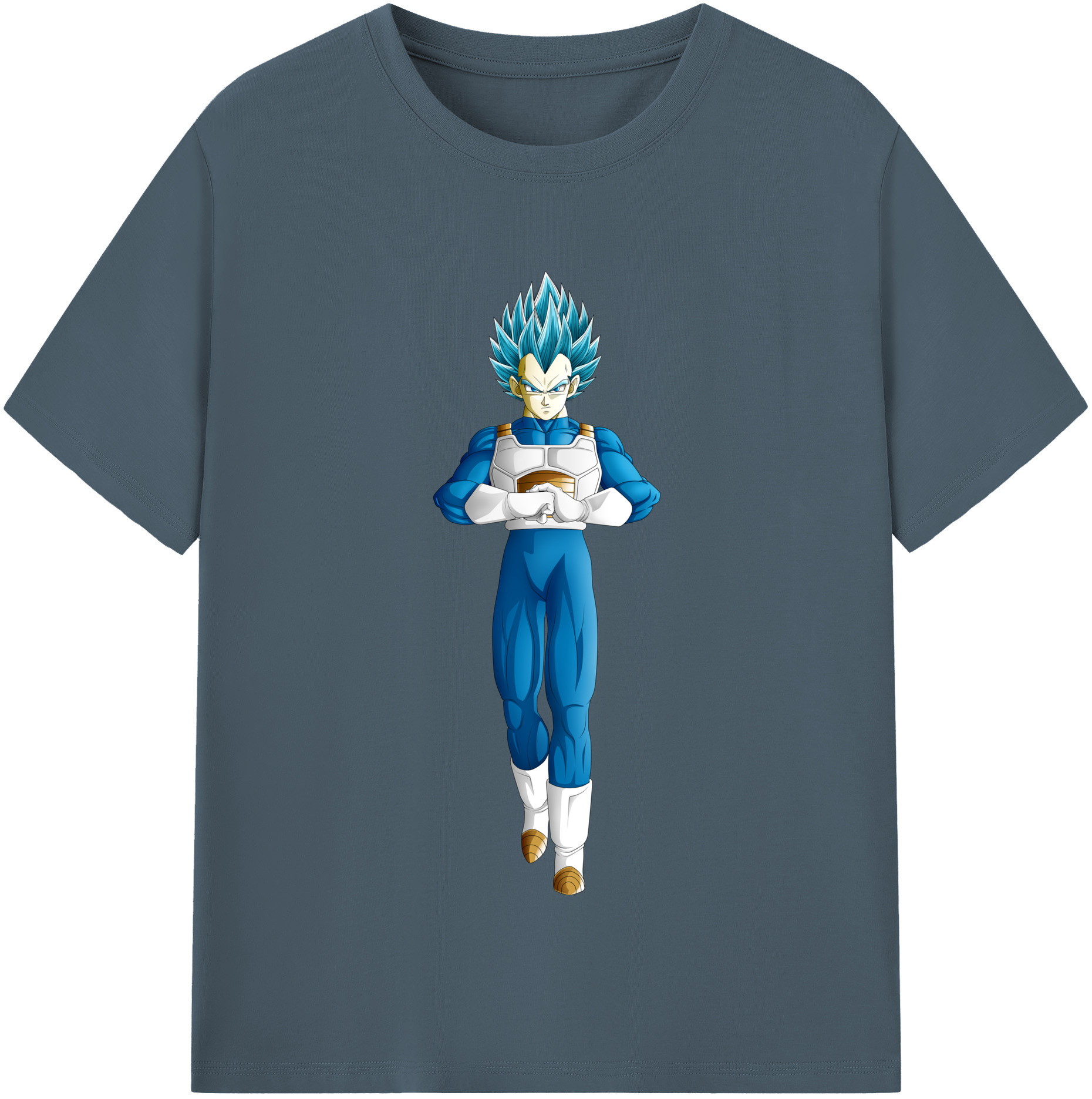 （画像用） ドラゴンボール ベジータ四世（Bejīta Yonsei）DRAGON BALL Vegeta IV 綿100％半袖Tシャツ（フロントプリント）